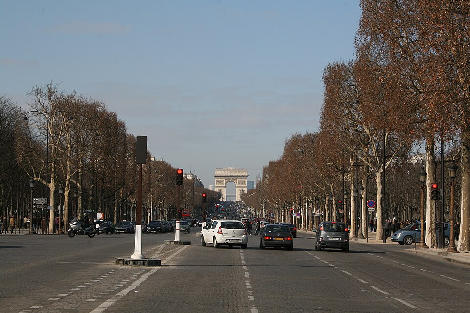 Avenue des Champs-Élysées Parijs bomenrijen