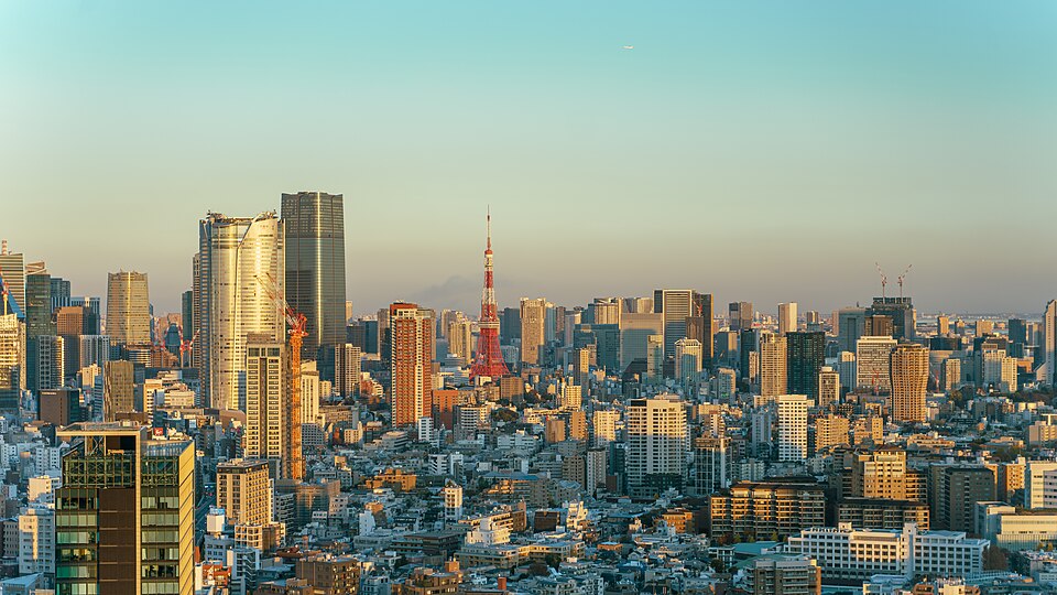 Minato City Tokyo Japan skyline
